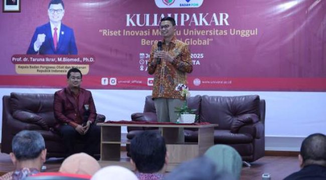 Beri Kuliah Pakar di Makassar, Kepala BPOM Paparkan Strategi Menjadi Kampus Riset Berkelas Global