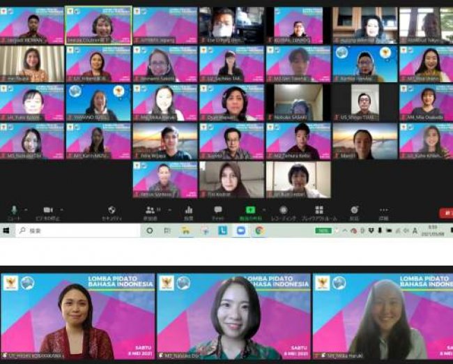 Semarak Hardiknas, 12 Warga Jepang Ikuti Lomba Pidato Bahasa Indonesia
