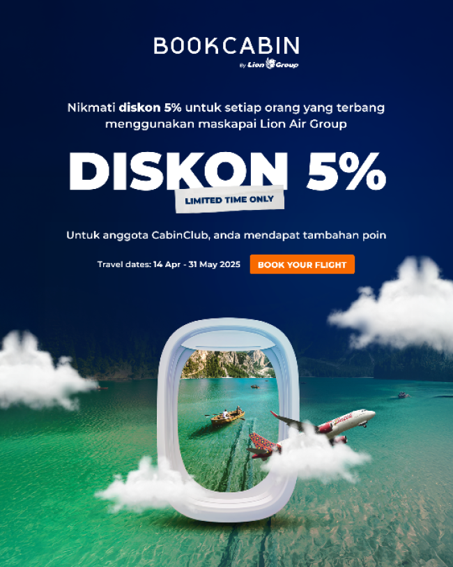 BookCabin Tawarkan Diskon Spesial untuk Perjalanan Lebih Terjangkau dengan Jaminan Harga Paling Efisien  