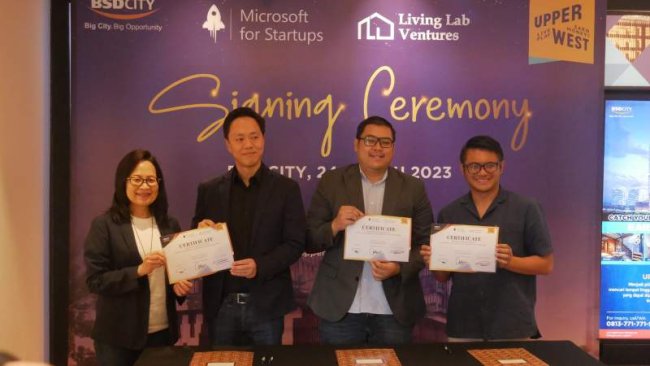 Sinar Mas Land Kerja Sama Microsoft dan Living Lab Ventures Berikan Dukungan Teknologi Para Penghuni SOHO Upper West di BSD City