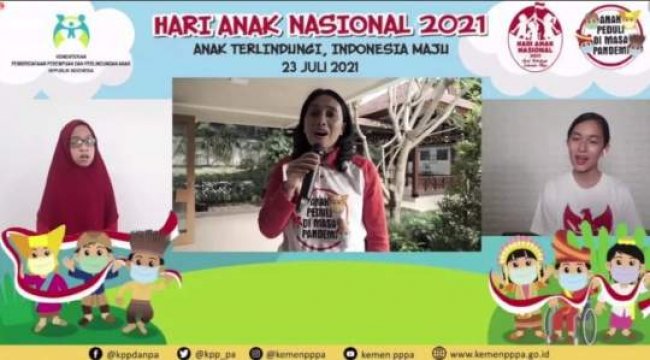 Hari Anak Nasional 2021, Menteri Bintang: Indonesia Tidak Capai Kemajuan Tanpa Lindungi Anak-Anak