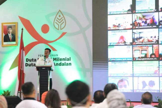 Dibuka Presiden Jokowi, Mentan Cetak 2.000 Petani Milenial dan Andalan Nasional