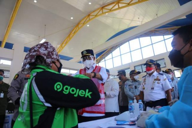 Kemenhub Kolaborasi Polri Gelar Vaksinasi Di Terminal Tipe A Jatijajar Depok