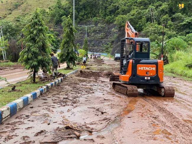 Kementerian PUPR Lakukan Penanganan Darurat Pasca Banjir Jayapura dan Sekitarnya