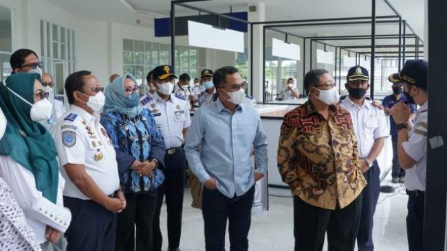 Ditjen Hubdat dan Komisi V DPR RI Tinjau Progres Revitalisasi Terminal Tipe A Harjamukti Cirebon