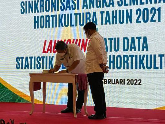 Menteri Pertanian Luncurkan Satu Data Statistik Pertanian Hortikultura