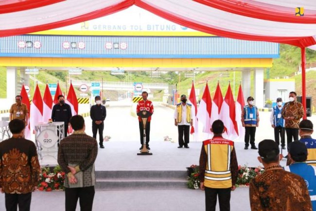 Diresmikan Presiden, Jalan Tol Manado-Bitung Utuh Beroperasi, Dorong Pertumbuhan Ekonomi Sulawesi Utara