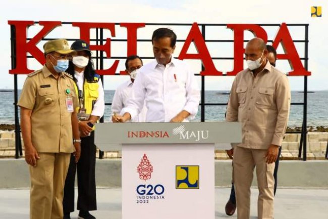 Presiden Jokowi Resmikan Penataan 3 Kawasan di Kota Kupang sebagai Destinasi Wisata Baru di NTT