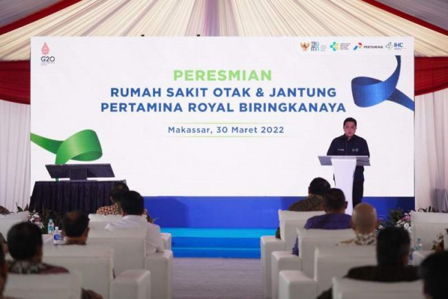Resmikan RSOJ, Erick: Ini Momentum Besar Wujudkan Ketahanan Kesehatan