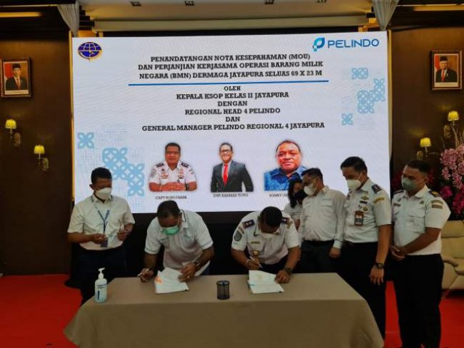 Kemenhub dan Pelindo Perkuat Kerjasama Tingkatkan Produktifitas Pelabuhan Jaya Pura dan Tol Laut Indonesia Timur