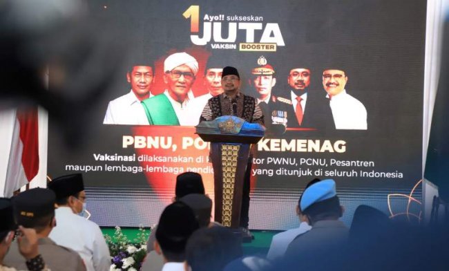 Luncurkan Program 1 Juta Vaksin Booster, Menag: Bukti Pemerintah Sayangi Warganya