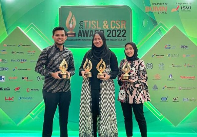 Pertagas Raih 4 Penghargaan di TJSL & CSR Award 2022