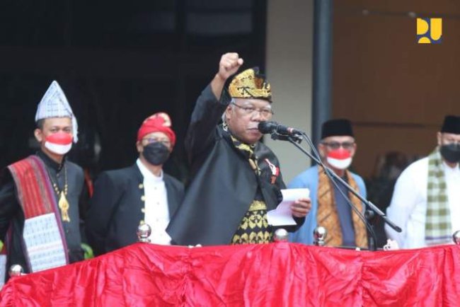 Peringatan HUT ke-77 Republik Indonesia, Menteri Basuki: Insan PUPR Petarung Pembangunan Infrastruktur di Indonesia