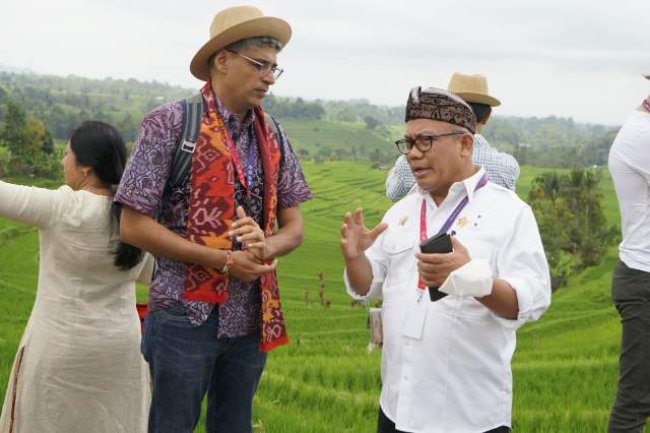 Kunjungi Jatiluwih, Kementan Perkenalkan Praktik Pertanian Berkelanjutan ke Delegasi AMM G20
