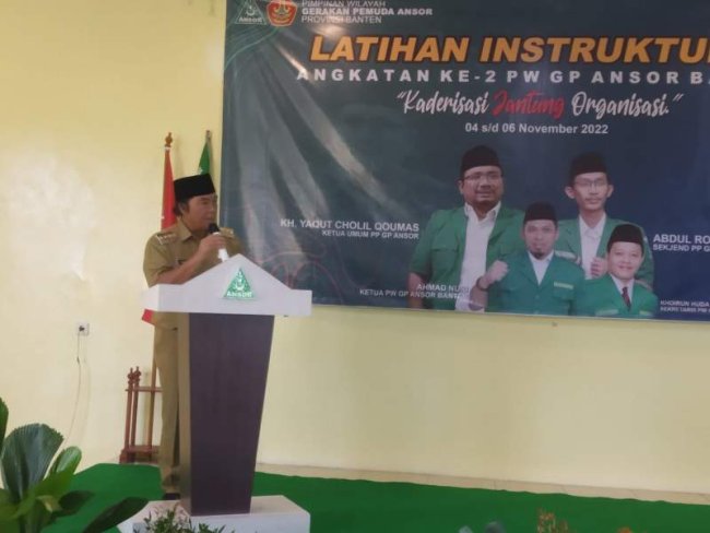 Jelang Tahun Politik, Pj Gubernur Banten Al Muktabar Ajak Pemuda Ansor Jaga Stabilitas Daerah