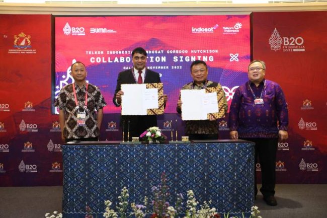Telkom Indonesia dan Indosat Ooredoo Hutchison Berkolaborasi Mengakselerasi Pertumbuhan Ekonomi Digital Indonesia