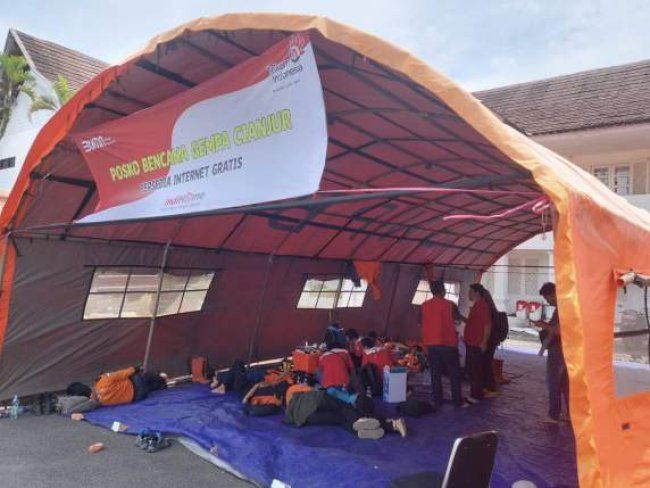 Telkom Telah Salurkan Bantuan Sarana Telekomunikasi Senilai Rp1 Miliar Pasca Gempa Cianjur