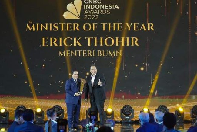 Berhasil Transformasikan BUMN, Erick Thohir Jadi Minister of The Year