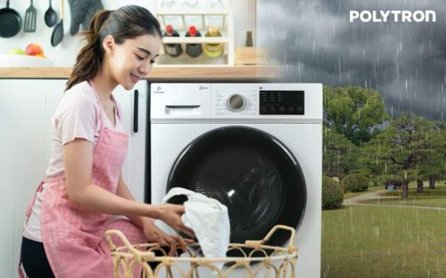 POLYTRON  Wonderwash 2-in-1 Washer Dryer, Solusi Terbaik Kebutuhan Mencuci di Musim Penghujan
