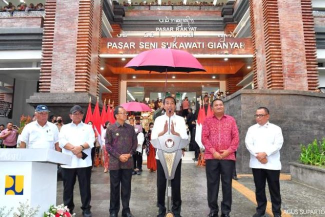 Diresmikan Presiden Jokowi, Pasar Seni Sukawati Jadi Magnet Wisata Kerajinan Khas Bali