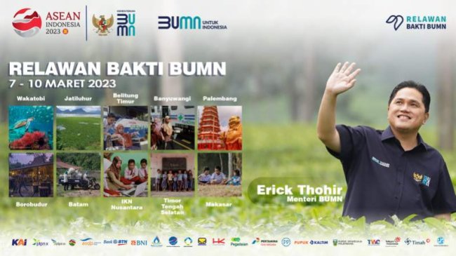 Erick Thohir Dorong Kontribusi Pegawai BUMN melalui Program Relawan Bakti BUMN