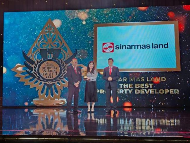 Sinar Mas Land Raih Penghargaan The Best Property Developer Di Ajang Indonesia Property&Bank Awards XVII Tahun 2023 