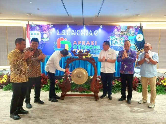 Apkasi Launching AOE 2024. Ayo Daftar Segera. 42% Stand Sudah Langsung Terpesan