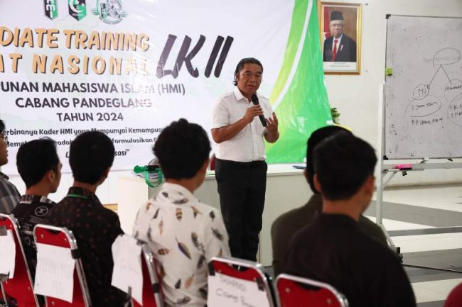 Pj Gubernur Banten Al Muktabar Tinjau Pelaksanaan LK II Nasional HMI Cabang Pandeglang
