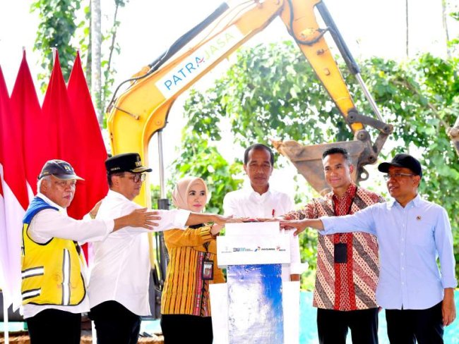 Kolaborasi Pertamina - Bakrie Group, Presiden Jokowi Lakukan Groundbreaking Nusantara Sustainability Hub