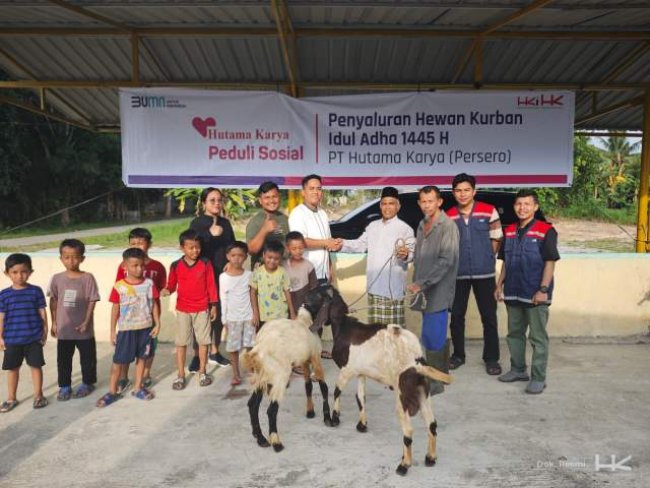 Idul Adha 1445 H, Hutama Karya Group Salurkan 196 Hewan Kurban Berkualitas 