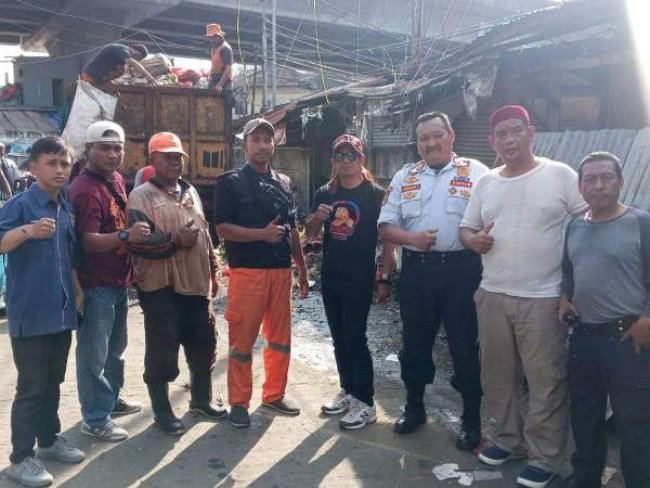 Korlap Stater Gandeng DKP Kota Depok Bersihkan Lingkungan Terminal Depok