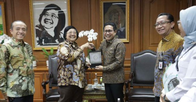 Dorong BUMDesa Ekspor Anggrek, Gus Halim Temui Menteri LHK Siti Nurbaya