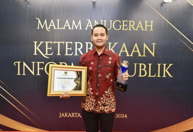 Komisi Informasi Pusat: Pertamina Raih Predikat Informatif Badan Publik BUMN 2024