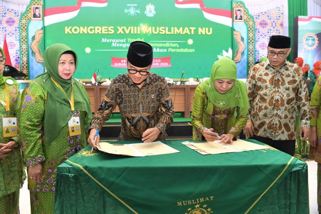 Gandeng Muslimat NU, Mendes Yandri: Wadah Utama Penggerak Pemberdayaan Masyarakat Desa