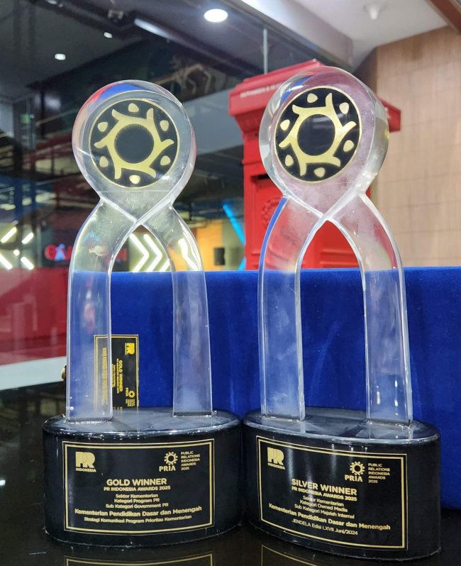 Kemendikdasmen Kembali Meraih Prestasi di ajang PR Indonesia Awards 2025