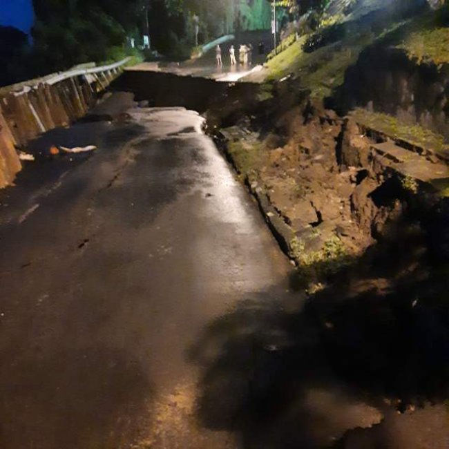 Akses Jalan Menuju Stasiun Batutulis Amblas, Naik Turun KA Pangrango Bisa di Stasiun Bogor Paledang