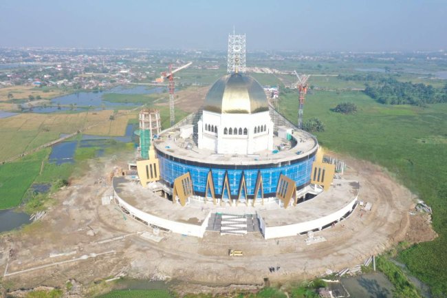 Hampir Rampung, Proyek Medan Islamic Centre Garapan Waskita Karya Sudah Digunakan Shalat Jumat