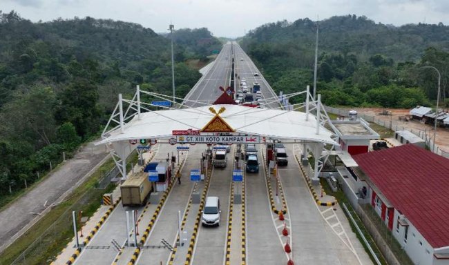 Info Terkini Trafik Jalan Tol Trans Sumatera Periode 22 - 23 Maret 2025