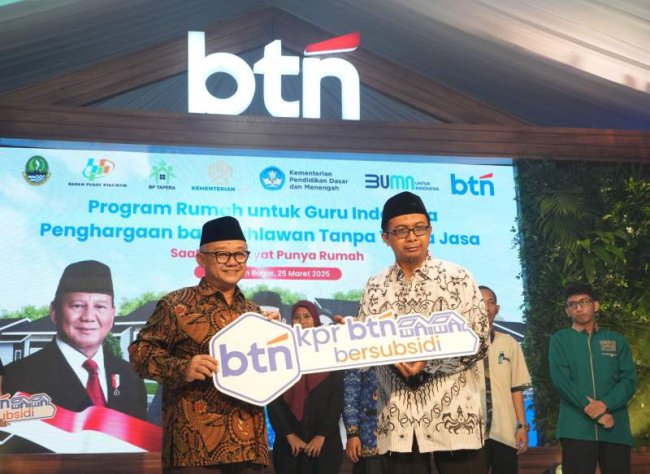 20 Ribu Rumah Subdifi Siap untuk Guru, Pemerintah Serah Terima Kunci Serentak di 8 Provinsi