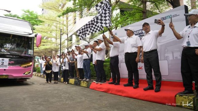 Hutama Karya Berangkatkan 480 Pemudik ke 7 Kota Melalui Program Mudik Gratis BUMN 2025