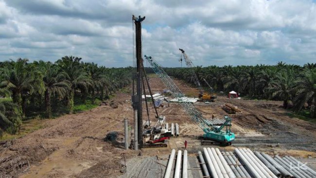 Hutama Karya Tingkatkan Konektivitas dan Serap Ribuan Pekerja di Proyek Tol Betung-Tempino-Jambi