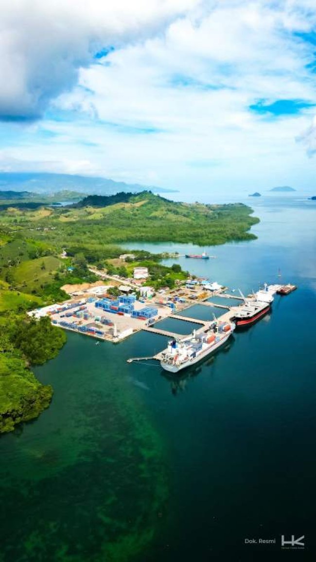 Hutama Karya Wujudkan Pelabuhan Transhipment Strategis di Gorontalo, Progress Pembangunan Capai 65% Hutama Karya Wujudkan Pelabuhan Transhipment Strategis di Gorontalo, Progress Pembangunan Capai 65%