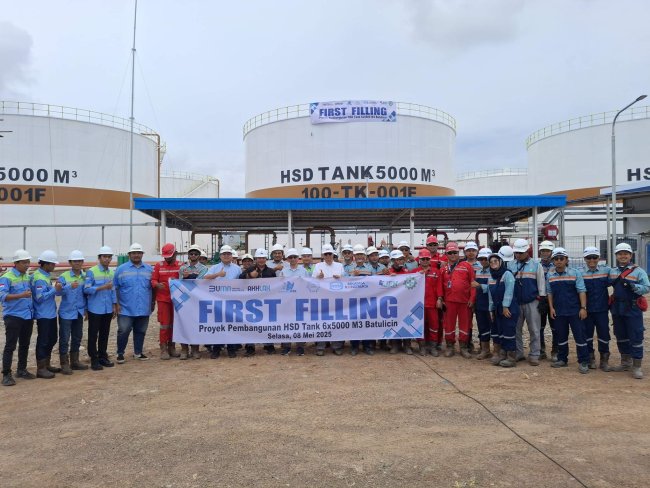 WIKA REKON Sukses Laksanakan First Filling Proyek HSD B40 di Kalsel WIKA REKON Sukses Laksanakan First Filling Proyek HSD B40 di Kalsel