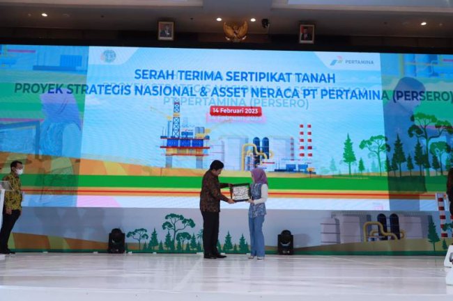 Pertamina Apresiasi Menteri ATR/Kepala BPN Atas Sertipikasi Proyek Strategis Nasional dan Aset