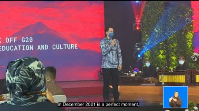 1st Senior Officials Meeting G20 Culture, Mendikbudristek Kejar Pemulihan Berkelanjutan Sektor Kebudayaan