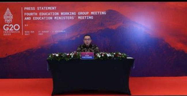 Tuntas Gelar Pertemuan Tingkat Menteri G20 Bidang Pendidikan, Ini Pernyataan Pers Ketua EdWG G20