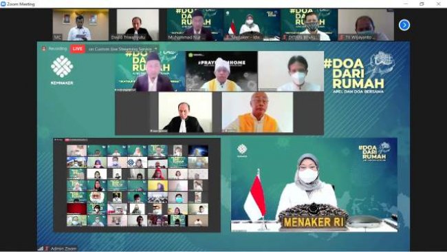 Harap Pandemi COVID-19 Segera Berakhir, Kemnaker Gelar Apel dan Doa Bersama