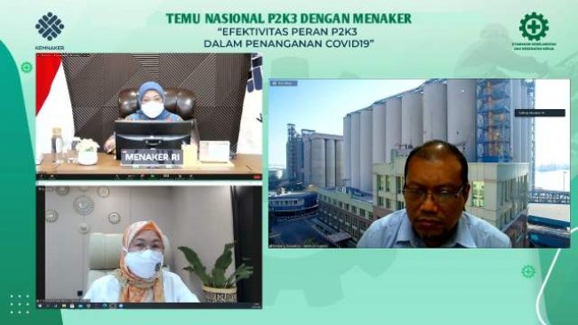 Menaker Minta P2K3 Ikut Bantu Pemerintah Kendalikan COVID-19