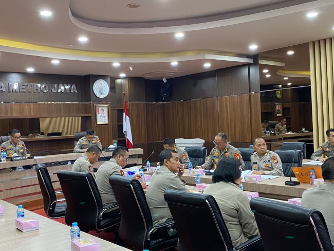 Gelar Rakor Reward and Punishment, Biro SDM Polda Metro Putuskan PTDH 8 Personel 