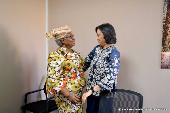 Menkeu Sri Mulyani Bahas Peran Digital Marketplace dengan Dirjen WTO